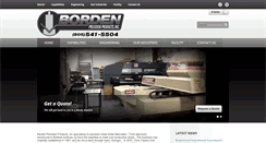 Desktop Screenshot of bordenprecisionproducts.com